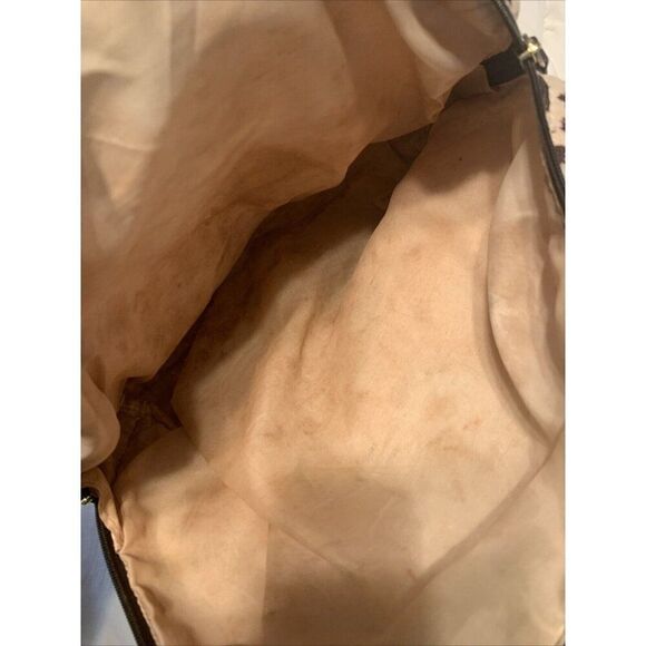 Estee Lauder Brown White Leopard Print Makeup Bag Holder Travel Case - Picture 4 of 4